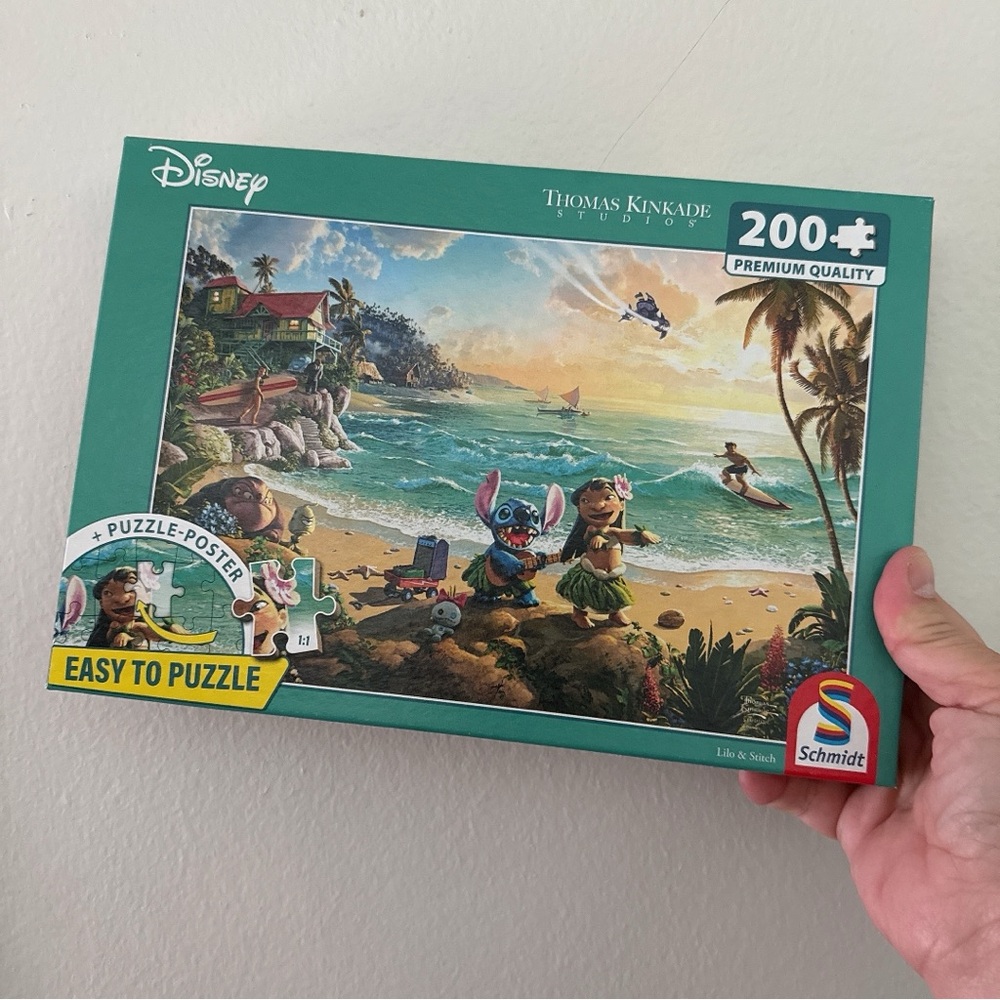Disney Thomas Kinkade lilo stitch Tropical Beach Puzzle